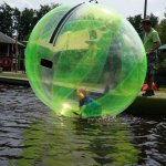 fun in a green ball